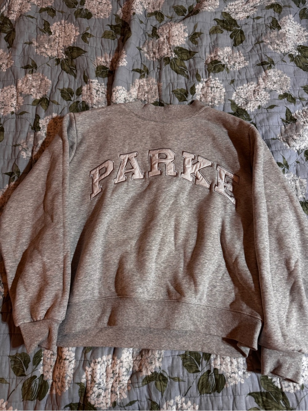 Parke Varsity Metallic Grey Mockneck L/XL